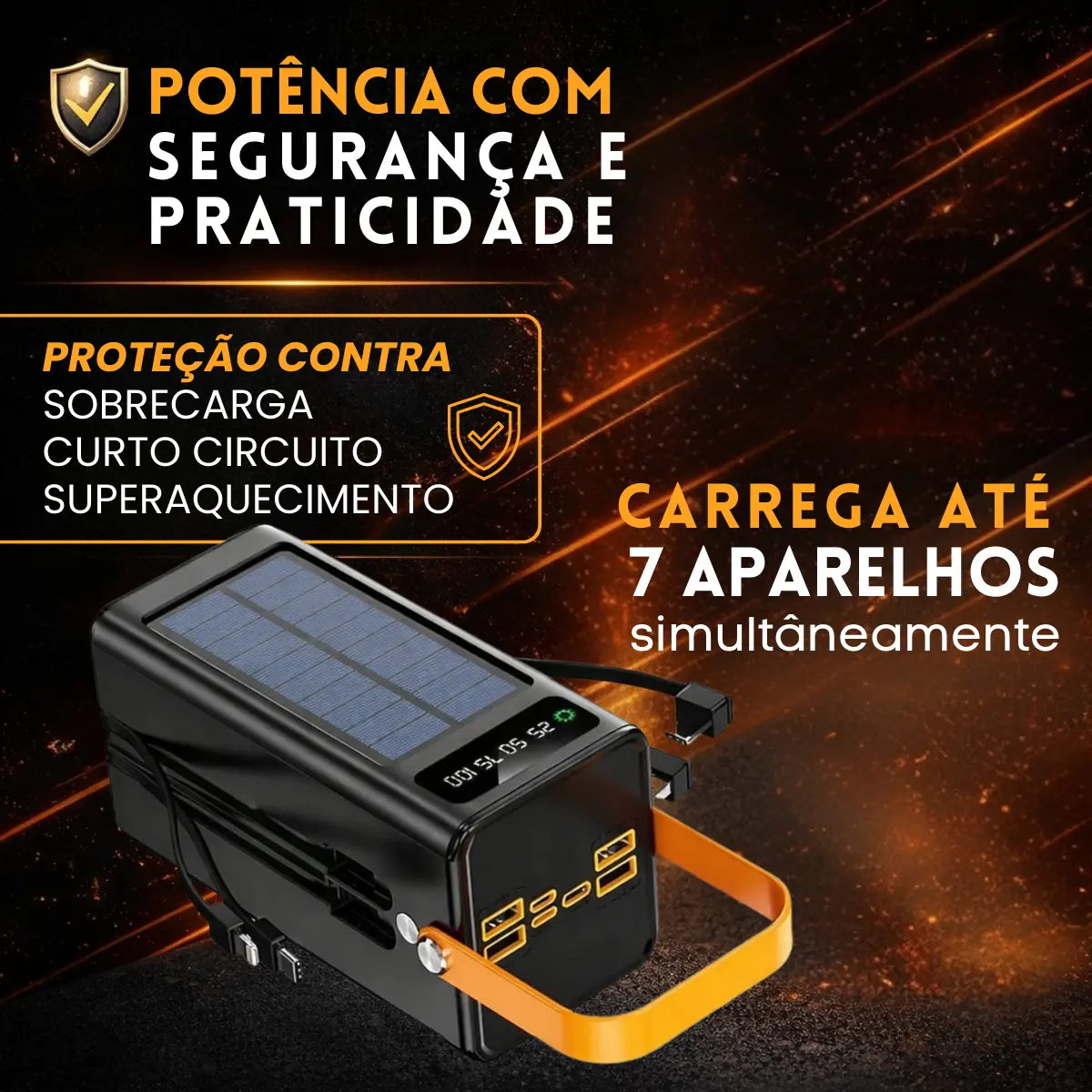 Power Bank Solar Turbo 50.000 mAh